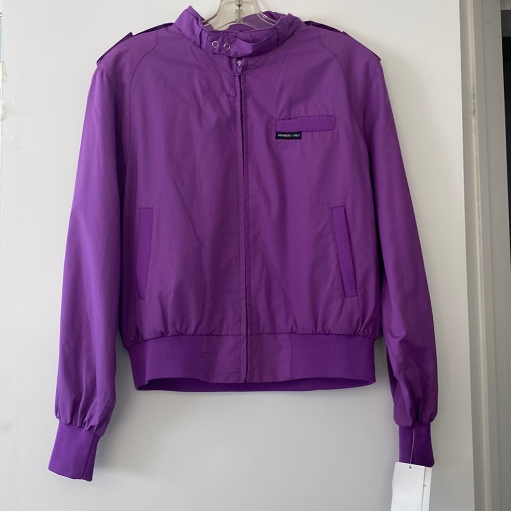 Purple Members Only Jacket